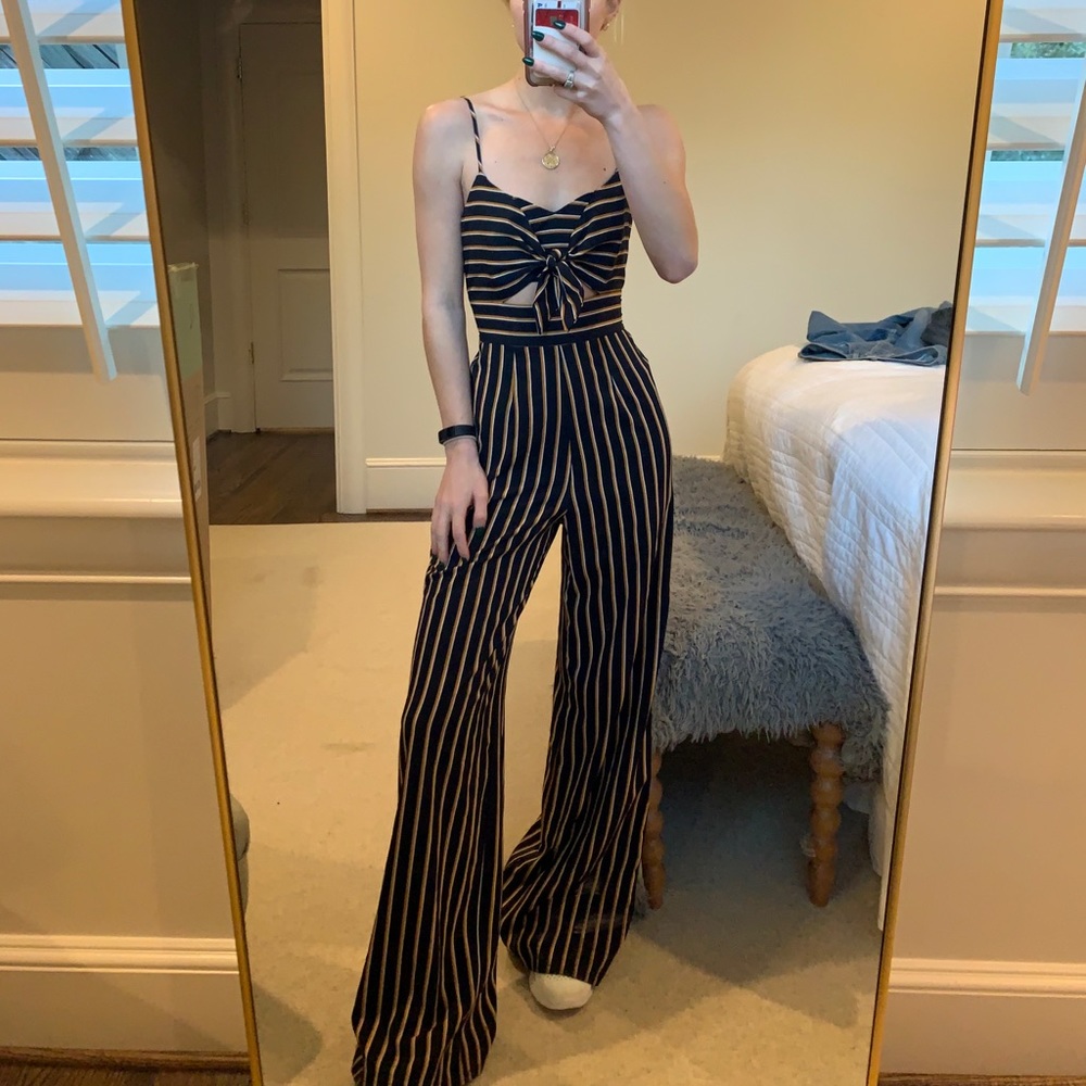 PacSun striped jumpsuit